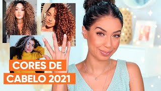 AS MELHORES CORES PRA CABELO CACHEADO E CRESPO PRA 2021  JULIANA LOUISE [upl. by Christine223]