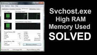 Svchostexe using High Memory on windows 7 FIXED [upl. by Nelo]