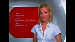 TV4  Stationsvinjett och hallåa  20040530 [upl. by Niamrej]