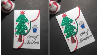 Christmas Day Card idea 🥰  Merry Christmas 🎄🎁🧑‍🎄 [upl. by Ialda]