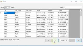 VBNET  Pagination using Datagridview Datatable look a like [upl. by Ecerehs]