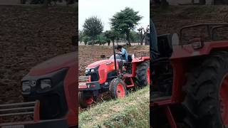 Kubota tractor 😈 🚜 MU4501 से खेत में जुताई करती हुई हमारी टीम 😈💯💪🏻😎shortvideo farming [upl. by Annahc54]