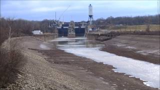 Welland Canal drained looking south from the Glendale Bridge 2013 [upl. by Harbison]