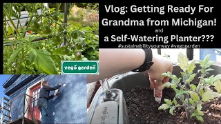 Grandma from MI is coming for a visit Assembling a new selfwatering planter vegogarden [upl. by Hanahs]