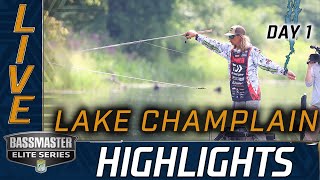 Highlights Day 1 Bassmaster action at Lake Champlain [upl. by Doowle19]