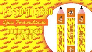 Passo a passo como personalizar lápisadesivo para lápisno aplicativo Canvano iPhone [upl. by Lamaaj]