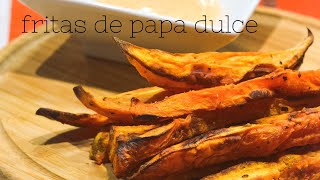 Papas fritas en Air Fryer 🍠 Papa dulce batata camote boniato [upl. by Eimia902]