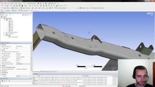 Tutorial Ansys  018  Criando e editando malha  Parte 1 [upl. by Ynnep698]