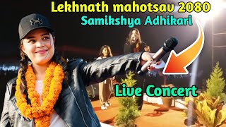 Samikshya Adhikari Live Performance At Lekhnath Mahotsav 2080 SamikshyaAdhikari [upl. by Paxton200]