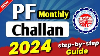 PF Ka Challan Kaise Banaye Online 2023  How to Create PF Challan Online 2023  EPF Challan 2023 [upl. by Ecnerret]