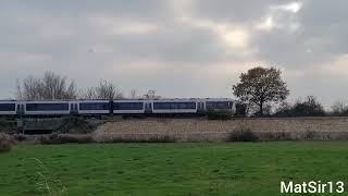 Chiltern Railways crossing Buckinghamshire countryside bucks [upl. by Clorinde]