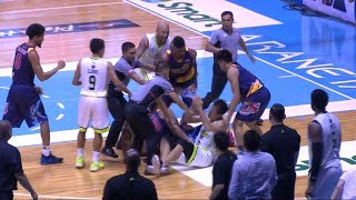 Late game scuffle  PBA Commissioner’s Cup 2018 [upl. by Annavoeg]