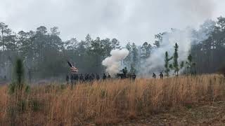 Civil war reenactment at Olustee Battlefield Historic State Park 2024 [upl. by Avilo3]