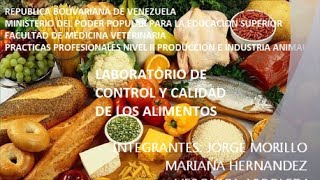 laboratorio de control y calidad de los alimentos de origen animal [upl. by Lenette158]