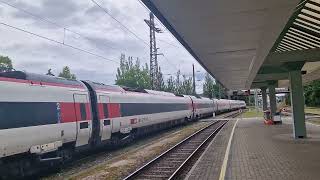 Einfahrt des EuroCity 193 am 15062024 in Bregenz [upl. by Etnud]