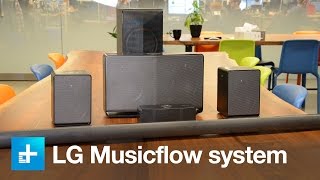 LGs Music Flow wireless speaker system  Hands on [upl. by Aldercy859]