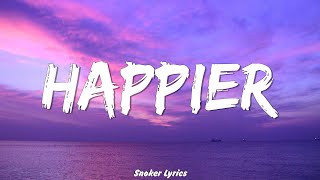 Olivia Rodrigo  happier Lyrics [upl. by Dewees]