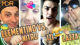 SFIDA CLEMENTINO VS IZI CON ERNIA RKOMI LAZZA NITRO E LA RAGAZZA [upl. by Wyne612]