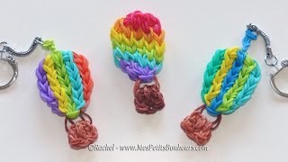 Tuto Mongolfieres en élastiques  Rainbow Loom Hot Air Balloon [upl. by Treharne]