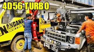 Mitsubishi MK1 pajero 4d56 turbo engine overhaul [upl. by Einhpets671]