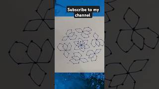 11x6Dots Rangoli simple easy trending daily rangoli nethra art ytshortsvideo viralvideo [upl. by Aicel]