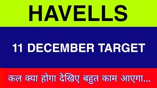 11 December Havells Share  Havells Share latest News  Havells Share price today news [upl. by Nivlac]