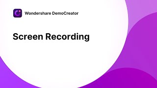 How to Record PC Screen  Wondershare DemoCreator Tutorial [upl. by Nikolai557]