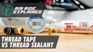 How to Seal Fittings Using Thread Tape and Thread Sealant [upl. by Enneyehs]