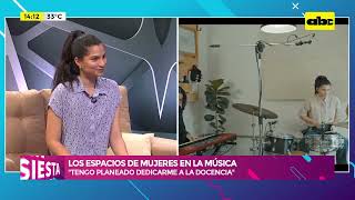 Julieta Morel baterista paraguaya que promueve el crecimiento de mujeres en la música local [upl. by Meid]