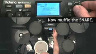 VDrums TD4K 56 Tuning amp Muffling [upl. by Jilleen106]