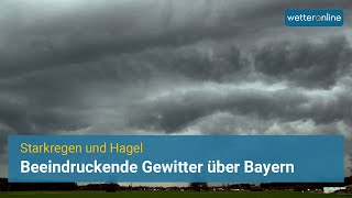 Gewitterfront durchquert Bayern [upl. by Hanshaw772]