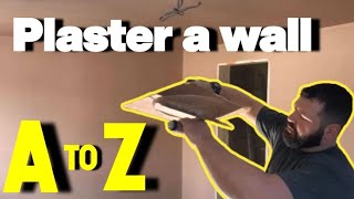 DIY Plaster a wall like a Pro  In depth guide with timings and touch tests [upl. by Itnaihc]