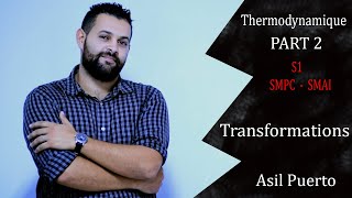 Thermodynamique S1 SMPC Darija 2  Transformations [upl. by Kared]