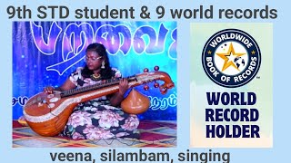 9 உலக சாதனை படைத்த 9 ஆம் வகுப்பு மாணவி தேஜஸ்வி  9th STD student amp 9 world records [upl. by Emmeram]