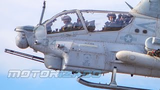 UH1Y Venom AH1Z Viper and MV22B Osprey at Royal Australian Air Force Base Darwin Australia [upl. by Timon109]