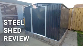 Ebay Steel Shed Review amp Build  8x8 Cheap Budget Garden Metal Shed Construction  Is It Worth It [upl. by Rand]