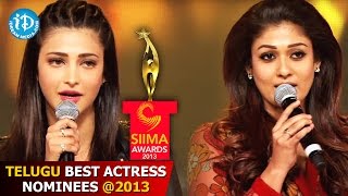 SIIMA Awards 2013  Telugu Best Actress Nominees [upl. by Onofredo474]