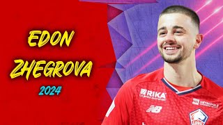 Edon Zhegrova  Goals and Highlights Lille 2024  HD [upl. by Anicart884]