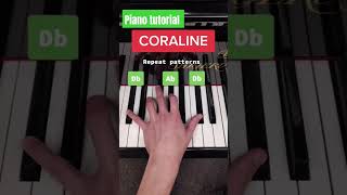 Learn How to Play CORALINE theme on Piano Easy [upl. by Ydoc]