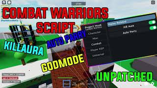 Combat Warriors Script 🔥 Auto PARRY  KILL AURA  VERY OP  2X DAMAGE  INFINITE STAMINA [upl. by Gavan]