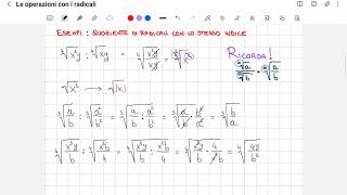 Moltiplicazione e divisione tra radicali ESERCIZI [upl. by Fuller]