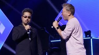 Katsuhiro Harada kicks Yoshinori Ono out of stage  EVO 2023 [upl. by Eichman]