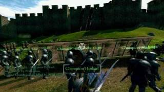 Mount amp Blade  Taking Yalen City Siege Gameplay 384 units on screen [upl. by Nuawad]