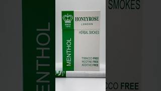 Honeyrose MENTHOL Herbal Cigarettes Uses All Natural Herbs 100 Nicotine Tobacco FREE herbal reel [upl. by Marlene]