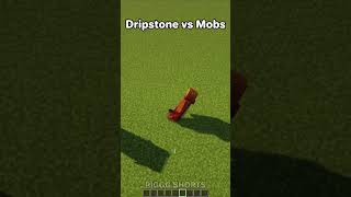 Minecraft Dripstone vs Mobs🤯 はいよろこんで minecraft shorts [upl. by Ikairik761]