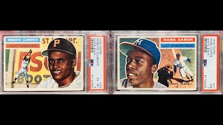 Vintage Baseball Cards Blind Reveal of a PSA Submission 1956 Topps Roberto Clemente and Hank Aaron [upl. by Ellevehs]