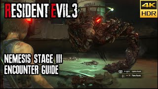 Nemesis Stage 3 Boss Guide  NEST 2 Fight  Resident Evil 3 Remake 4k HDR [upl. by Oly539]