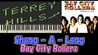 Shang  A  Lang  Bay City Rollers  Piano Tutorial [upl. by Ahtaela]