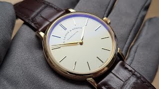 Op185 A Lange amp Sohne Saxonia Thin 玫瑰金37mm開箱評測  絕對值得入手的最佳朗格入門款式 明錶玩樂 [upl. by Ytsirhk]