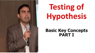 Testing of hypothesis Part I  Null vs Alternate hypothesis  URDUHindi  Kokab Manzoor [upl. by Etteniotnna392]